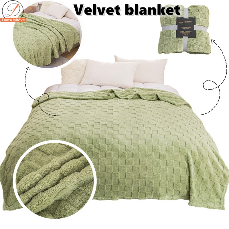 blanket ล้วน กำมะหยี่ ผ้าห่ม 5ฟุต 4ฟุต 6ฟุต jacquard