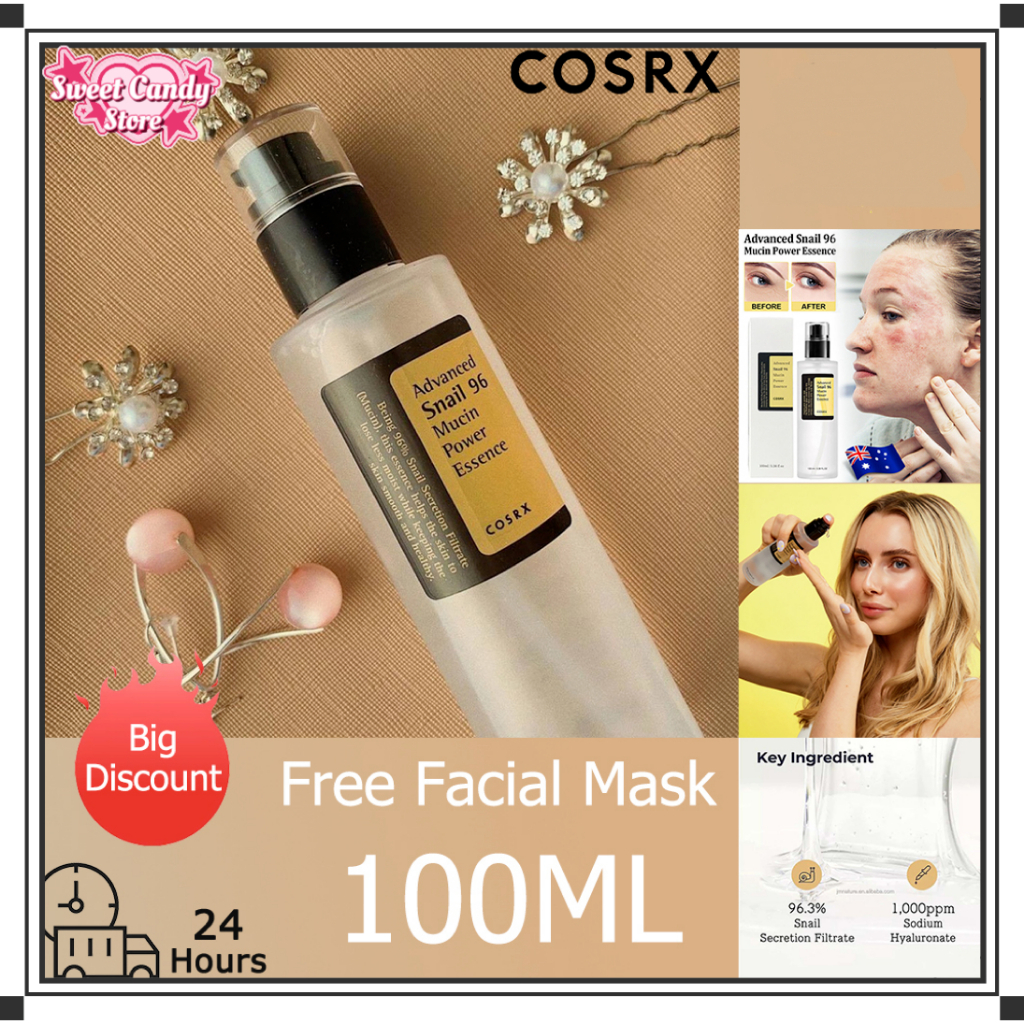 【แท้100%】COSRX Advanced Snail Set Advanced Snail 96 Mucin Power Essence 100ml ครีมบำรุงผิวหน้า essence เอสเซนส์ เซรั่มบํารุงผิวหน้า เซรั่มหลุมสิว