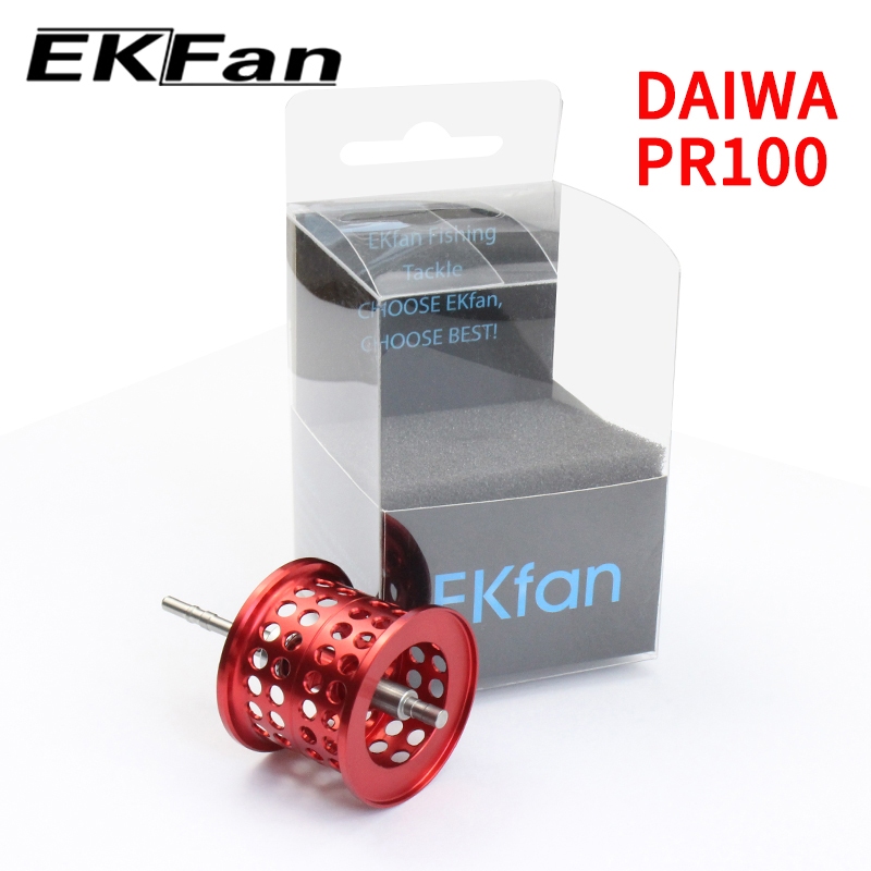 EKfan fit DAIWA PR100 รอกตกปลา Spool น้ําหนักเบา Micro-Type อลูมิเนียมอัลลอยด์ม้วนถ้วย DIY อุปกรณ์เสริม