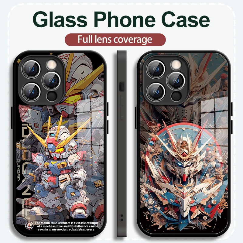 คุณภาพสูง Handfeeling สะดวกสบาย Iphone Glass Case อะนิเมะซีรีส์ Transformers รูปแบบ HD สำหรับ Apple 15promax Protection Case เคส iPhone14 Plus ขายร้อน 13/12/11 Pro Case XS Creative XR All Pack Mini / 8P กรณีโทรศัพท์สำหรับผู้ชายและผู้หญิง