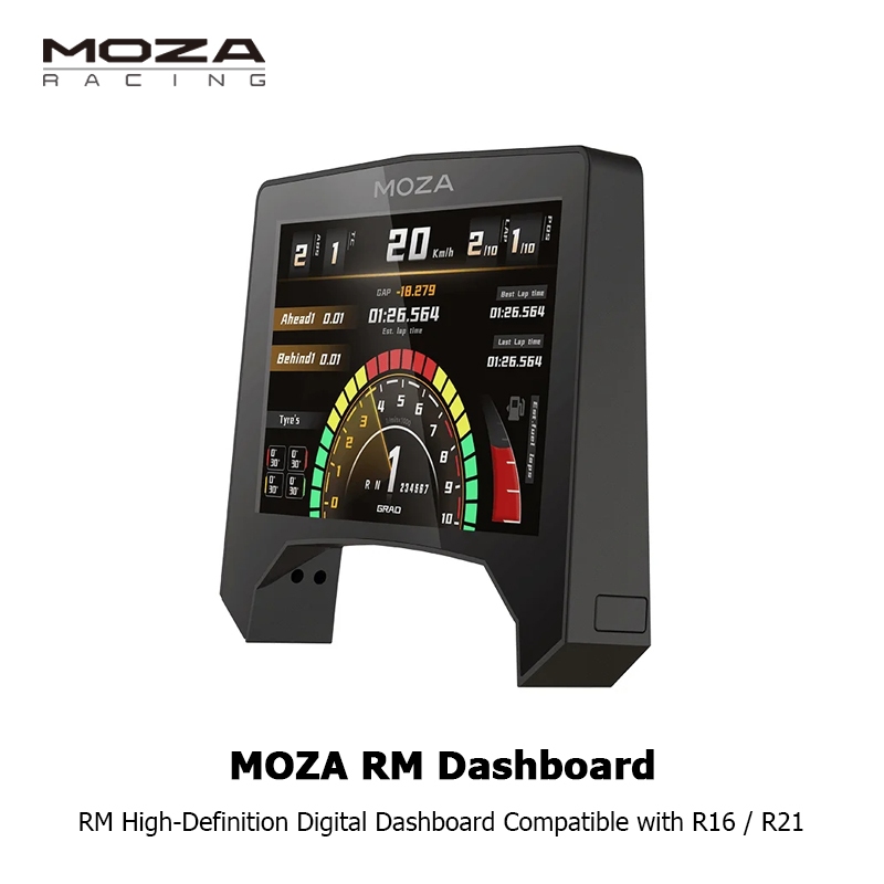 MOZA Racing RM แดชบอร์ดดิจิตอลความละเอียดสูงสําหรับ R16/R21