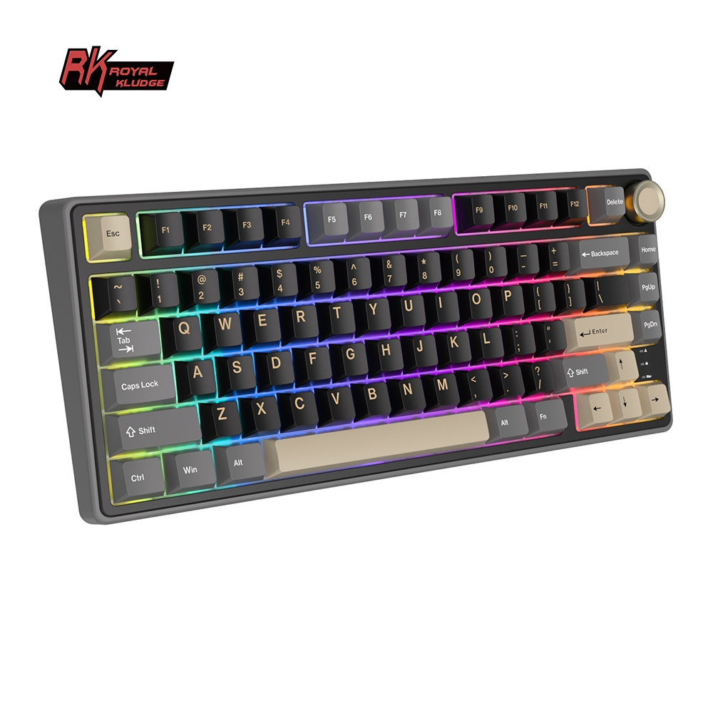 Rk Royal Kludge RKR75 Phantom ปะเก็นคีย์บอร์ดเกมแบบมีสาย