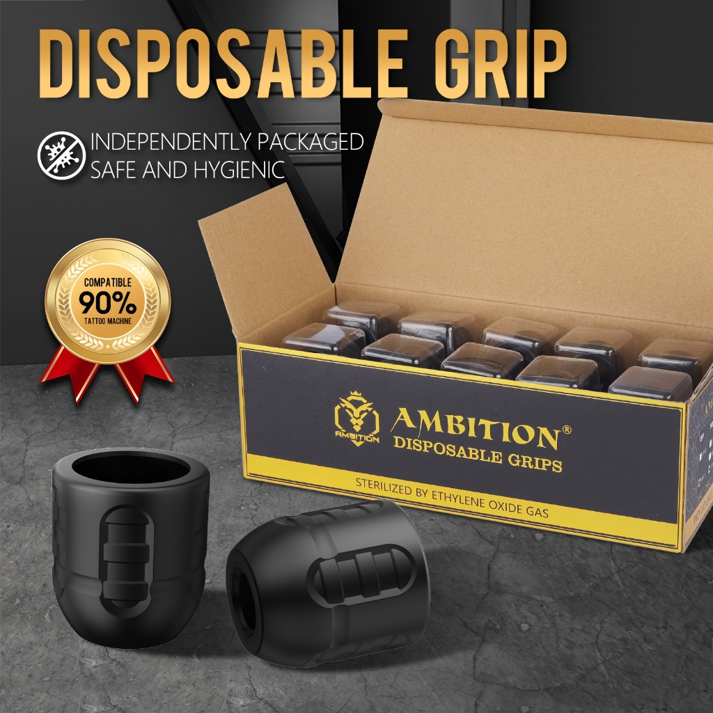 Ambition อุปกรณ์สัก C Series เครื่องสักด้ามจับแบบใช้แล้วทิ้งสุขอนามัยประสิทธิภาพสูง 20 ชิ้น