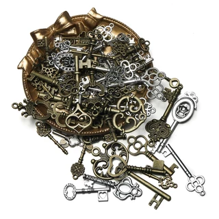 St. kunkka 20g (7 ~ 85 มม.) โบราณ Bronze Key จี้ผสม Retro Alloy Key จี้สําหรับ DIY เครื่องประดับจี้ของที่ระลึกหัตถกรรม