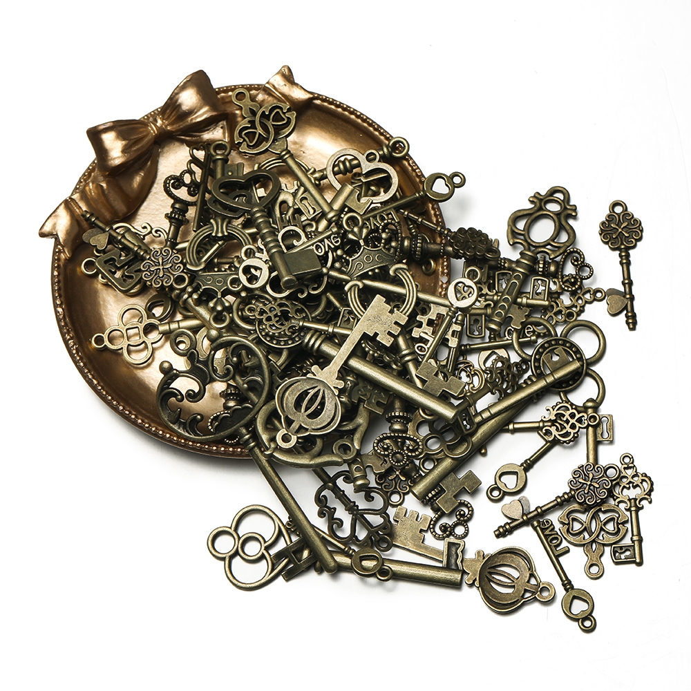 St. kunkka 20g (7 ~ 85 มม.) โบราณ Bronze Key จี้ผสม Retro Alloy Key จี้สําหรับ DIY เครื่องประดับจี้ของที่ระลึกหัตถกรรม - รูปที่ 3