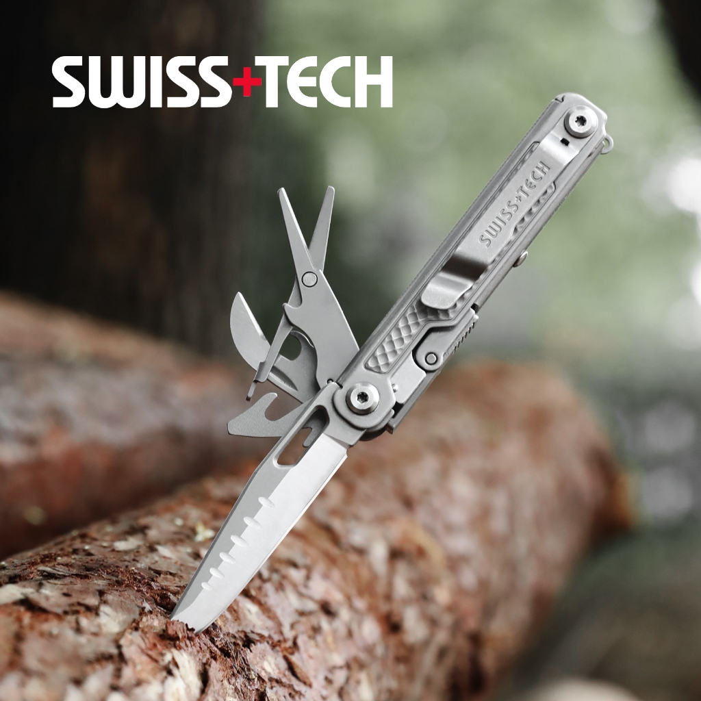 Swiss TECH 11 in 1 multi Tools Outdoor Pocket Mini Portable Tools คีมอเนกประสงค์