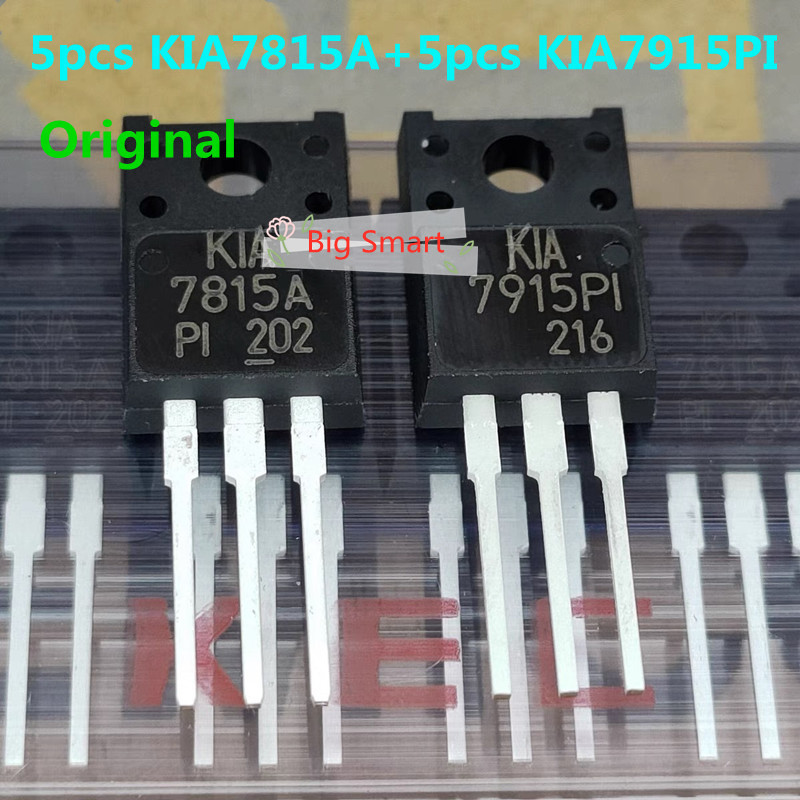 10 pcs Original KIA7915PI KIA7815A TO-220IS 7815A 7915PI 15V สามขั้วแรงดันไฟฟ้า KIA7815API-U/PF KIA7