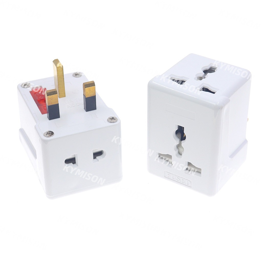 Uk Malaysia Ireland British Singapore Travel Adapter 3 IN 1 ปลั๊กไฟฟ้า Multi Outlet Conver AU/EU/US/South Africa13A Fused