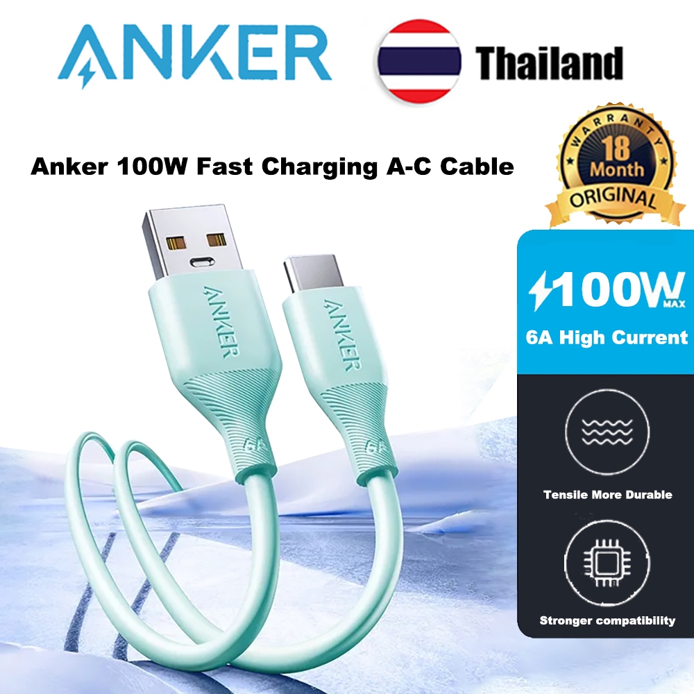 Anker 100W Fast Charging สาย AC Non-Scalding Fast และ Stedy