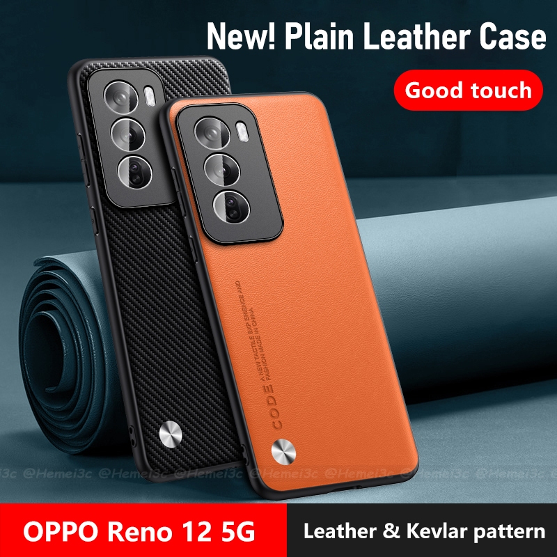 สําหรับ OPPO Reno 12 Pro 5G ปลอกหนังเคสโทรศัพท์แบบแข็ง