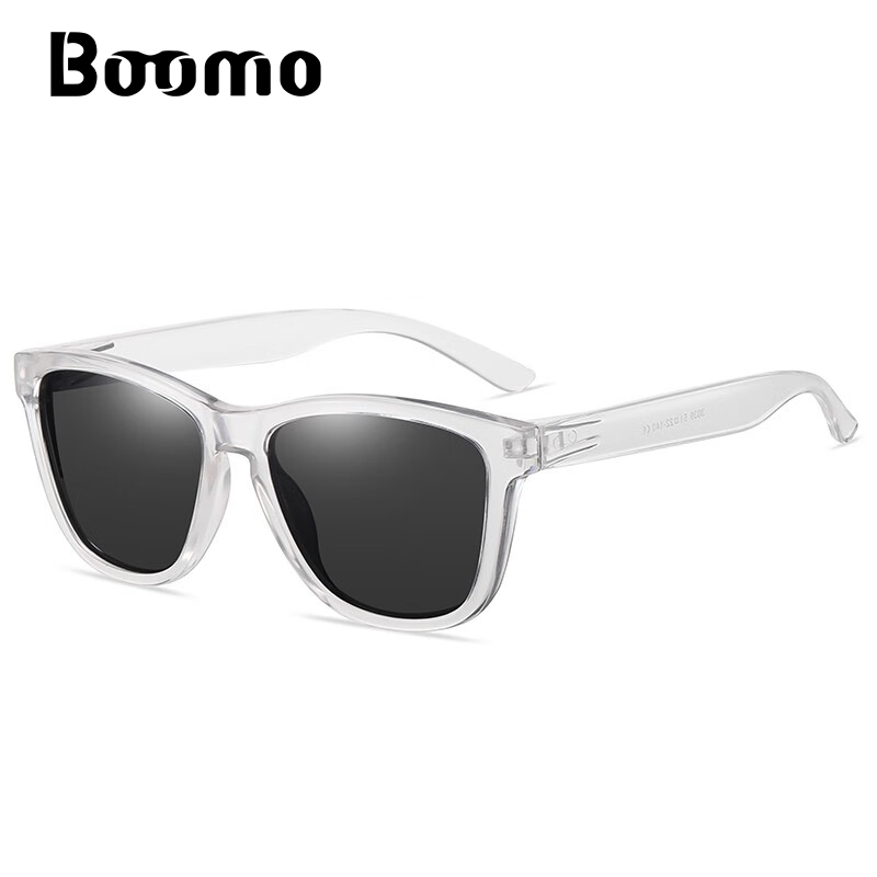 Boomo - แว่นกันแดด Unisex - ขอบโปร่งใสเต็ม - ป้องกันรังสียูวี