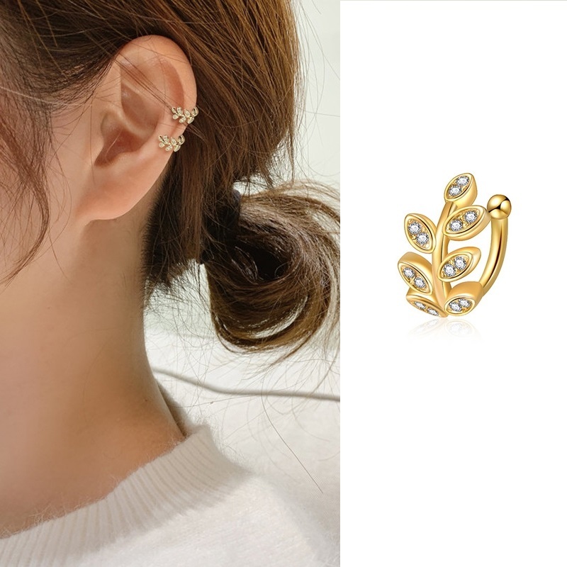 1ชิ้นใหม่สไตล์เกาหลีประณีตที่เรียบง่ายใบหูคลิปต่างหูแฟชั่นเครื่องประดับสําหรับผู้หญิง