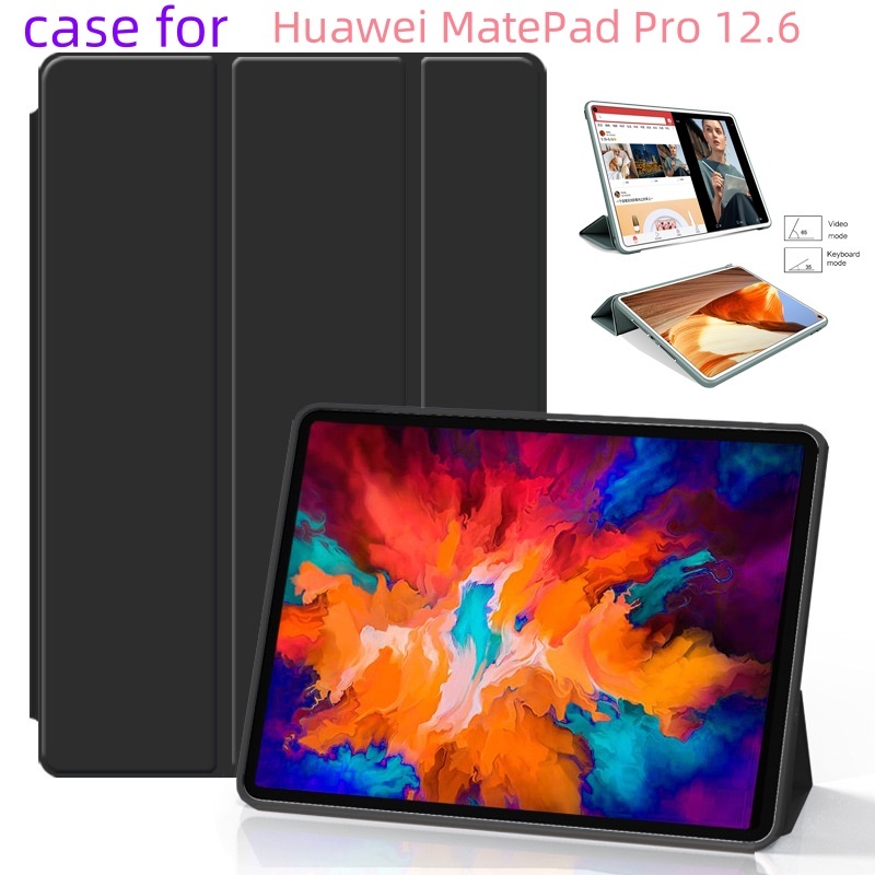 สําหรับhuawei MatePad Pro 12.6นิ้วกรณี2021บางเฉียบสมาร์ทเชลล์ยืนแม่เหล็กที่แข็งแกร่งสําหรับHuawei WG