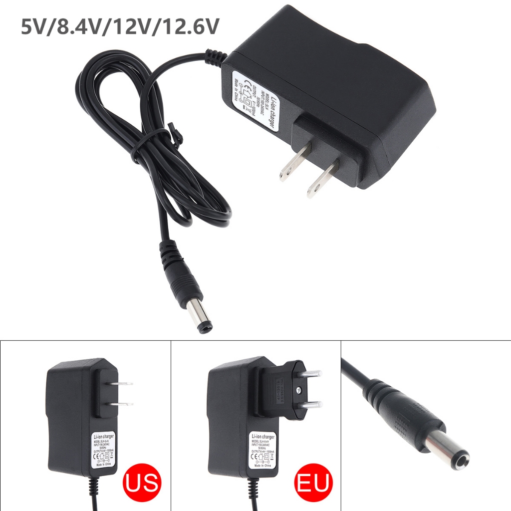 5v/8.4v/12v/12.6v อะแดปเตอร์แบตเตอรี่ลิเธียมชาร์จสําหรับลิเธียมสว่านไฟฟ้า/ไขควงไฟฟ้า