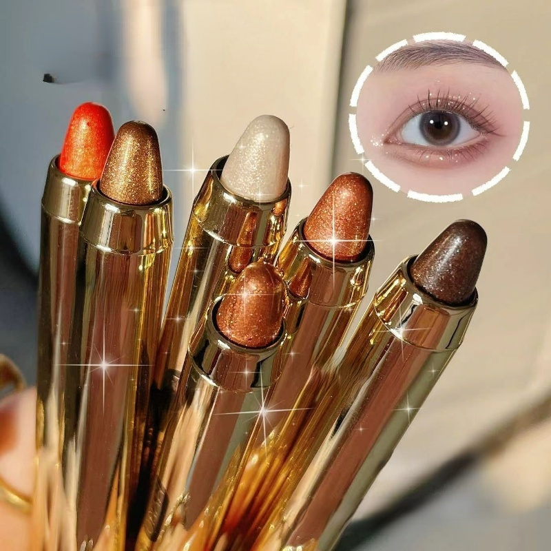 PY.th YZS ปากกาอายแชโดว์ไฮไลท์ แบบ 2IN1 ไฮกลอส กันน้ํา ปากกาอายแชโดว์ ไฮไลท์ แบบสองหัว ไม่เลอะ