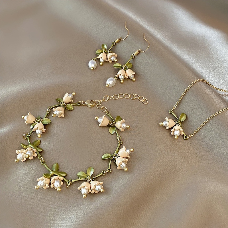 Co Co Lily of The Valley สร้อยคอโซ่ หรูหรา ระดับไฮเอนด์ สไตล์เรโทร สําหรับผู้หญิง