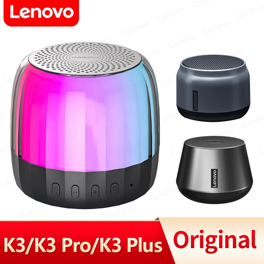 Lenovo K3/K3 Pro/K3 Plus ลําโพงบลูทูธไร้สาย ลำโพงบลูทูธ แบบพกพา ขนาดเล็ก เสียงดี 3D เซอร์ราวด์ ลำโพงบลูทูธเบสหนัก สําหรับกลางแจ้ง