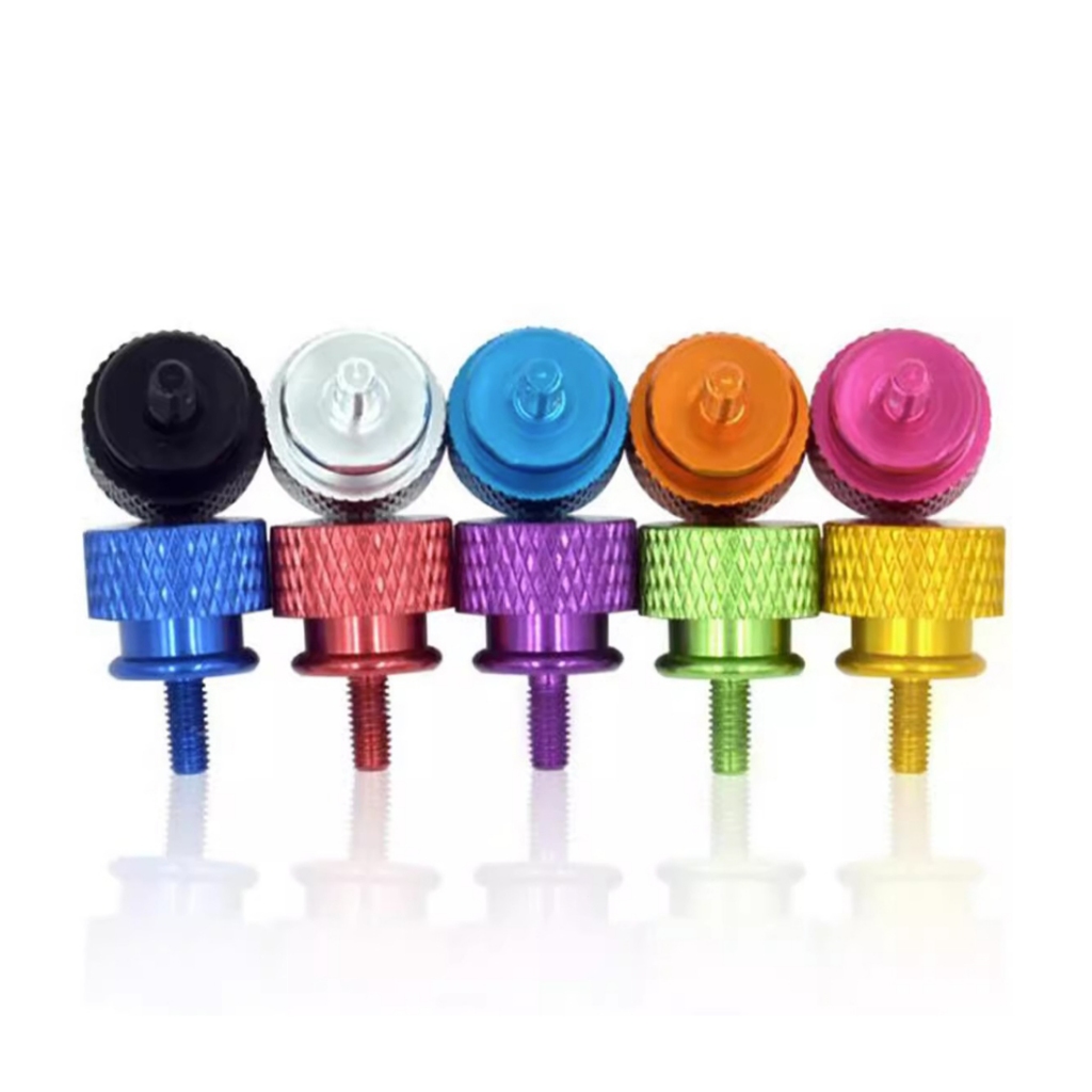 M5 มือ Thumb สกรู Hand Grip Knob Bolts DIY Anodized อลูมิเนียมสลักเกลียวสําหรับ PC คอมพิวเตอร์แผงด้านข้างที่มีสีสัน - รูปที่ 3