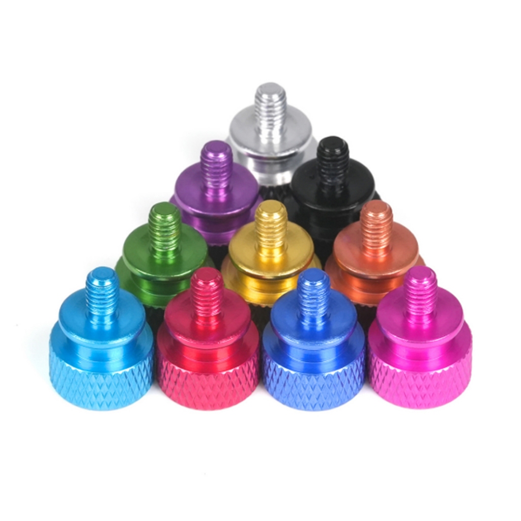 M5 มือ Thumb สกรู Hand Grip Knob Bolts DIY Anodized อลูมิเนียมสลักเกลียวสําหรับ PC คอมพิวเตอร์แผงด้านข้างที่มีสีสัน - รูปที่ 4