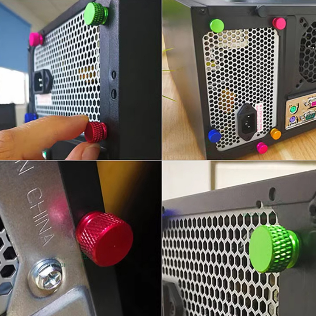 M5 มือ Thumb สกรู Hand Grip Knob Bolts DIY Anodized อลูมิเนียมสลักเกลียวสําหรับ PC คอมพิวเตอร์แผงด้านข้างที่มีสีสัน - รูปที่ 6