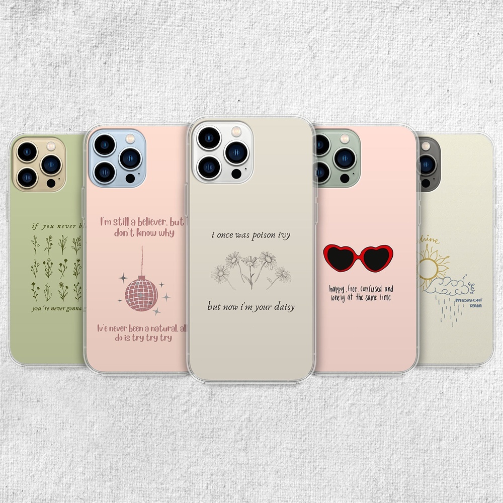 Folklore Taylor Song Lyrics เคสโทรศัพท์แบบนุ่มสําหรับ iPhone 16 11 12 13 15 14 Pro Max 8 7 Plus X XR