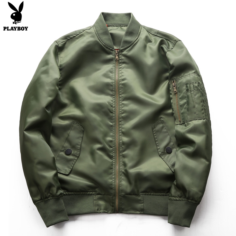 PLAYBOY Pilot Jacket Men's Loose Baseball Suit Thin Men's Casual Jacket