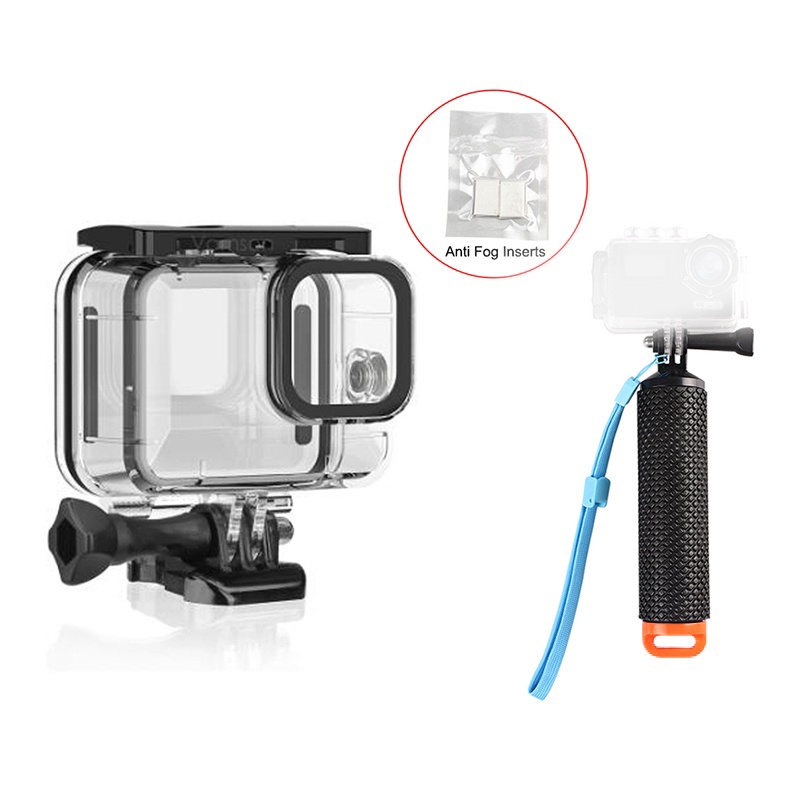 เคสกันน้ํา 45 ม. สําหรับ GoPro Hero 9/10/11/12 สีดํา ป้องกัน ดําน้ํา ใต้น้ํา เคส สําหรับ Go Pro อุปกรณ์เสริมกล้อง