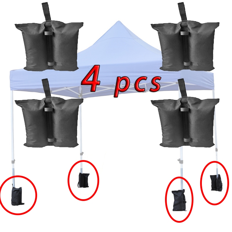 4pcs กระสอบทรายสําหรับ Canopy 10x10ft Garden Gazebo ฟุตน้ําหนักทรายกระเป๋าสําหรับ Pavilion Market St