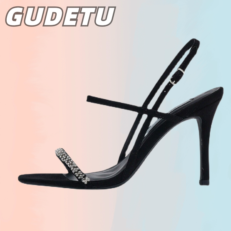 GUDETU รองเท้าส้นสูงสตรีแฟชั่นใหม่รองเท้าส้นสูงเกาหลีเซ็กซี่สไตลิสต์ Stilettos