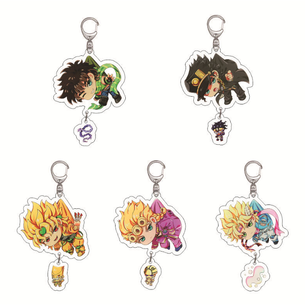 พวงกุญแจอะคริลิคอนิเมะ JOJOs Bizarre Adventure Giorno Bruno จี้สองด้าน