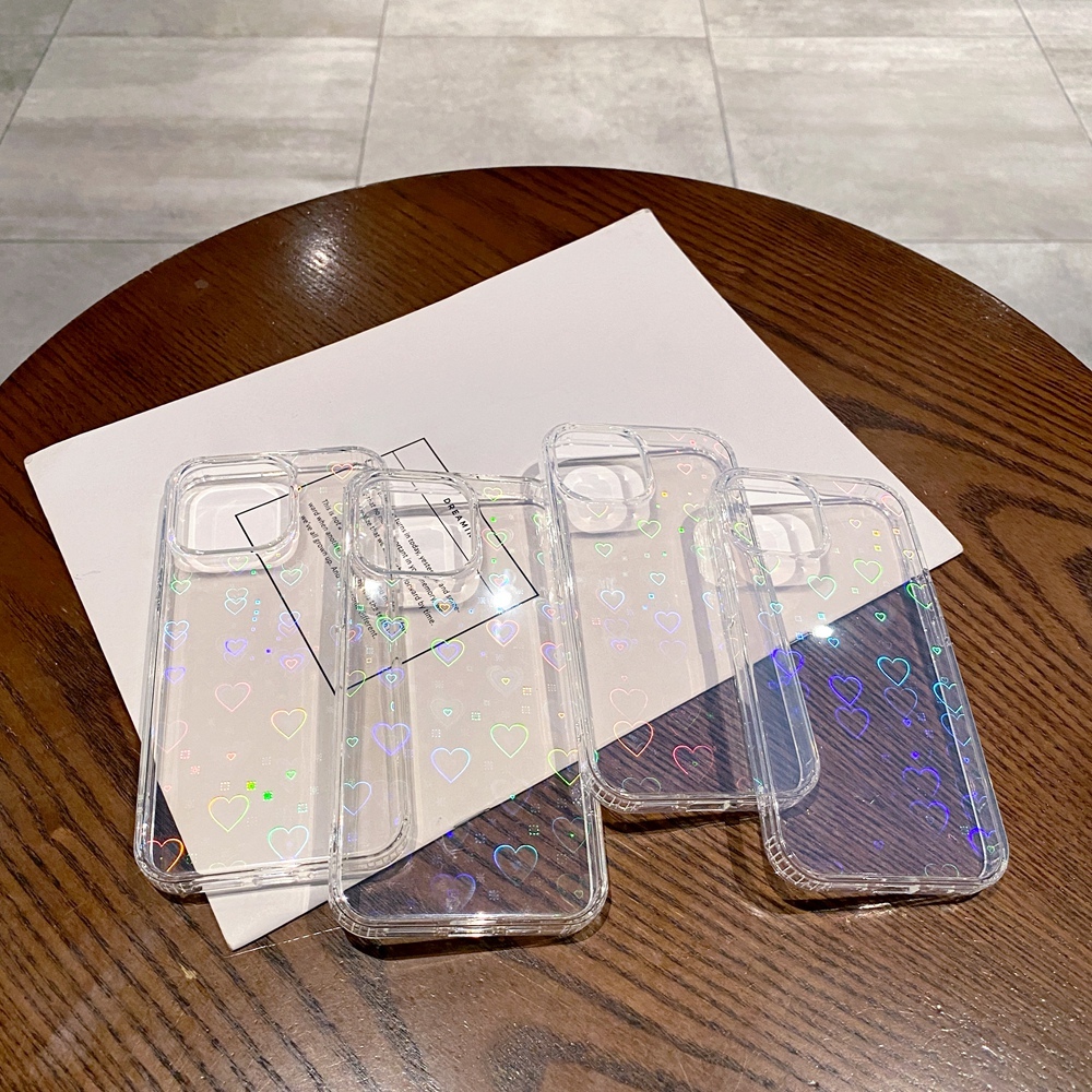 Love รูปแบบเคสโทรศัพท์ใสสําหรับ iPhone 17 16 14 15 Plus 13 12 Pro Max 11 16e 17e Air PC + TPU พร้อมเชือกเส้นเล็กรู ราคา ถูกที่สุด ดีลบีเคเค แกลเลอรีภาพที่ 2