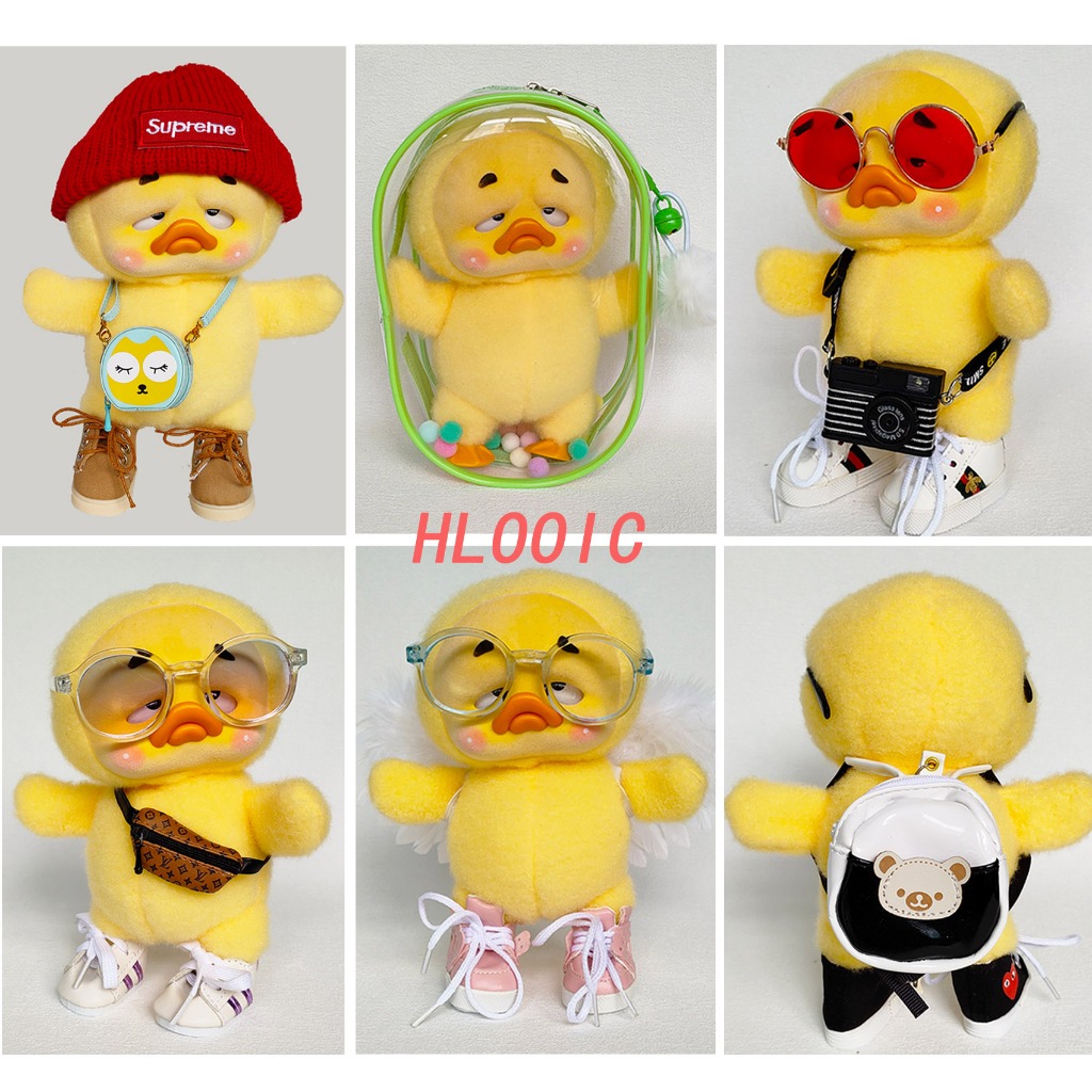 Upset เป็ดอุปกรณ์เสริมกระเป๋าแว่นตารองเท้าหมวกกล้องสําหรับตุ๊กตา Upsetduck