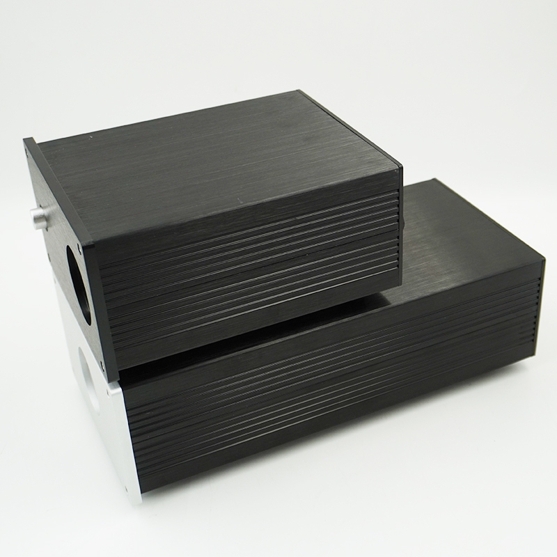 1 ชิ้นอลูมิเนียม DAC หลอดเครื่องขยายเสียงแยกแหล่งจ่ายไฟ Enclosure Mini AMP 126 กรณีแชสซี Preamp กล่อง PSU หูฟังเครื่องขยายเสียงแชสซี
