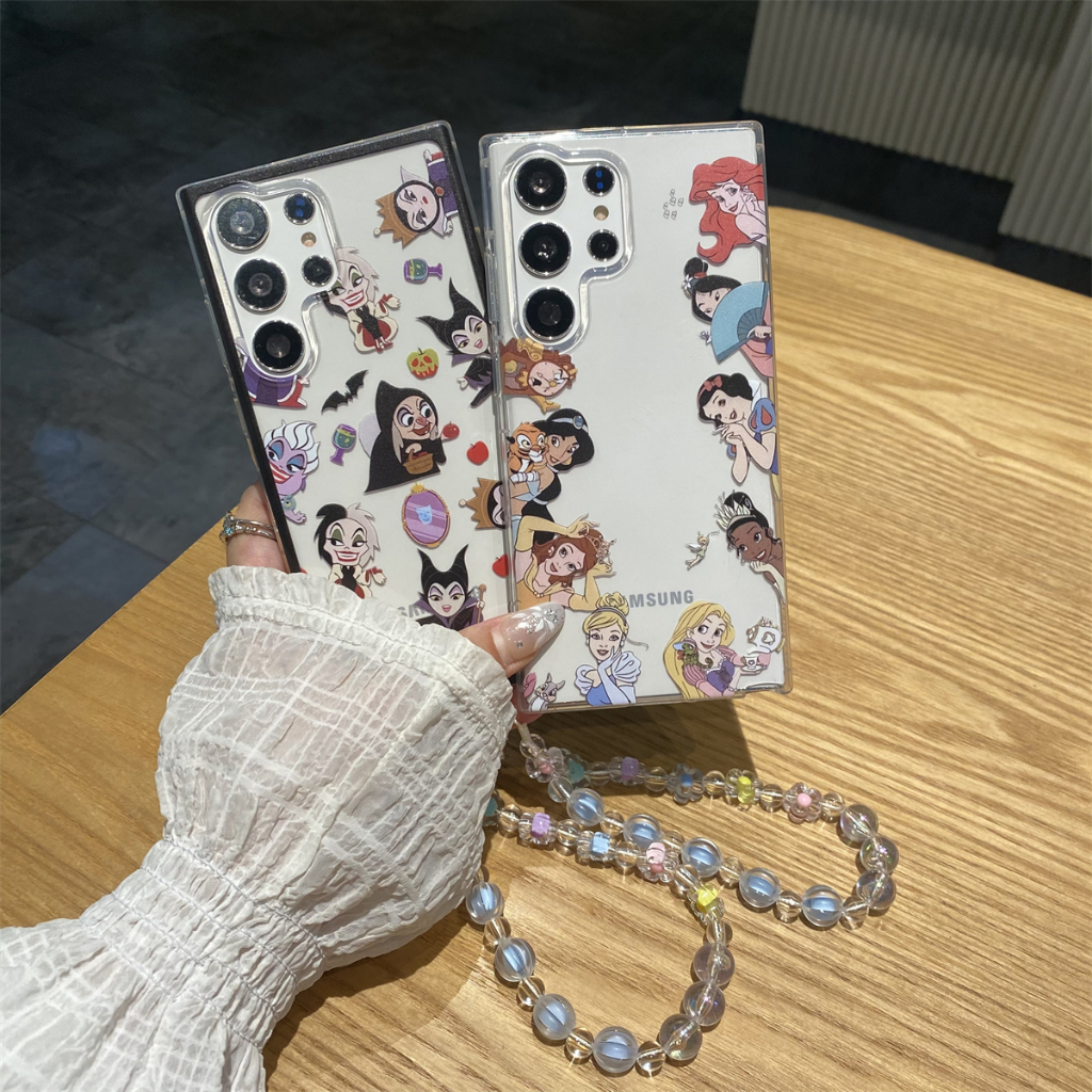 การ์ตูน เจ้าหญิง แม่มด วงเล็บ ซองโทรศัพท์ Samsung Galaxy S25 S24 FE S24 Ultra S24 S23 Ultra S23 Plus S23FE S22Ultra S21Ultra S21FE Note20Ultra A55 A54 A53 A14 A34 A15 A73 5G S25 Ultra Case เคสโทรศัพท์ใหม่ TPU ซิลิโคนอ่อนนุ่มป้องกันการตก เคสมือถือซัมซุง