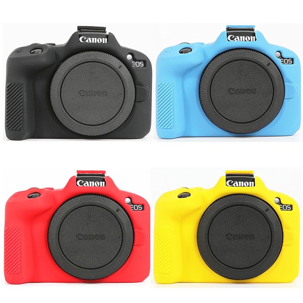 ปลอกยางซิลิโคนอ่อนฝาครอบผิวเหมาะสําหรับกล้อง Canon EOS R50