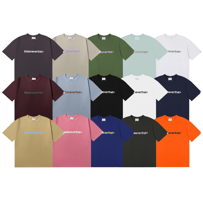 Street Wear Top thisi--sneve-the 240g Double Yarn Fine Cotton Double Yarn Cloth Letter Printing Design Craft Short-Sleeved T-Shirt Unisex
