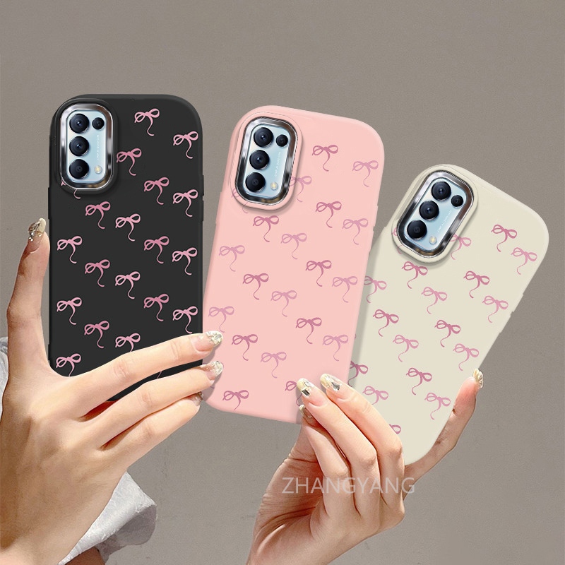 Oppo Reno4 reno5 reno 5k เคสซิลิโคนเคสโทรศัพท์ TPU ใหม่รูปแบบที่สวยงามและบรรยากาศกล้องประณีตครอบคลุมเต็มรูปแบบ anti drop