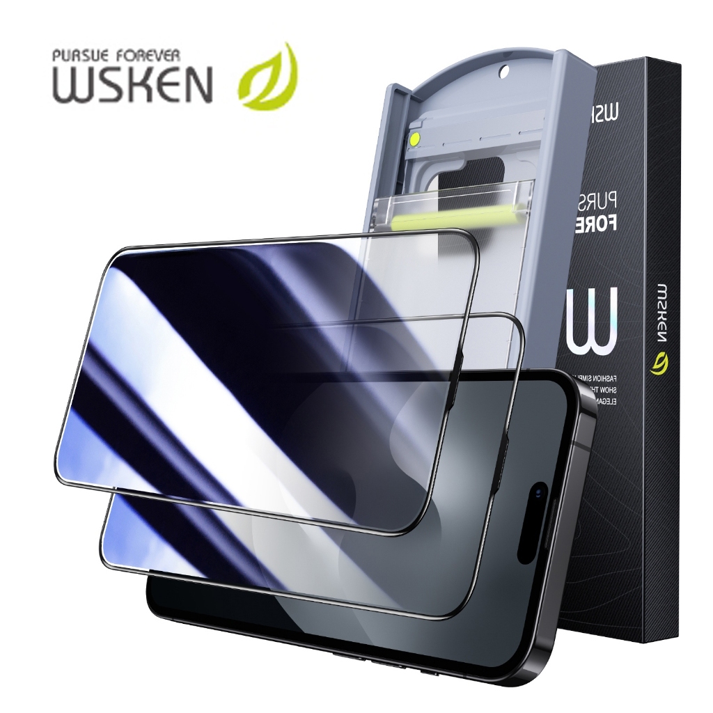 [2 ชิ้น/แพ็ค] Wsken iPhone 16Promax ฟิล์ม iPhone 17ProMax ฟิล์มกระจก iPhone 17Pro 16Pro 15ProMax 14ProMax 14Pro 13Pro 2.5D ฟิล์มกระจกเต็มจอใส 13 ฟิล์ม iPhone 15ProMax  iPhone 14ProMax  iPhone 13ProMax