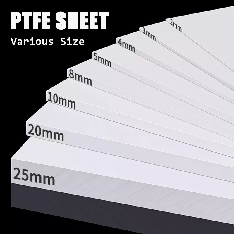 Ptfe แผ่นเทฟลอนแผ่นสีขาวกระดานพลาสติกแข็งหนา 0.2 ~ 30 มม. เทอร์โมพลาสติกวิศวกรรมธรรมชาติ