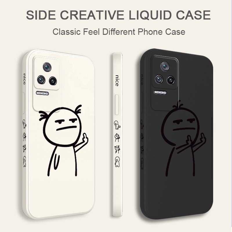 Line Minion เคสโทรศัพท์สําหรับ Xiaomi Poco M4 F4 X4 F3 X3 M3 PRO NFC 4G 5G GT การออกแบบสร้างสรรค์ฝาค