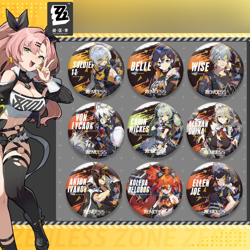 ป้าย Zenless Zone Zero Nicole Ellen ป้ายโลหะ ป้ายเลเซอร์