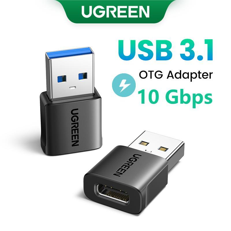 Ugreen 10Gbps USB3.1 2 ชิ้น 3 ชิ้น USB-C หญิง USB-A ชายอะแดปเตอร์ USB-C หญิง USB-A ชายอะแดปเตอร์พลาส