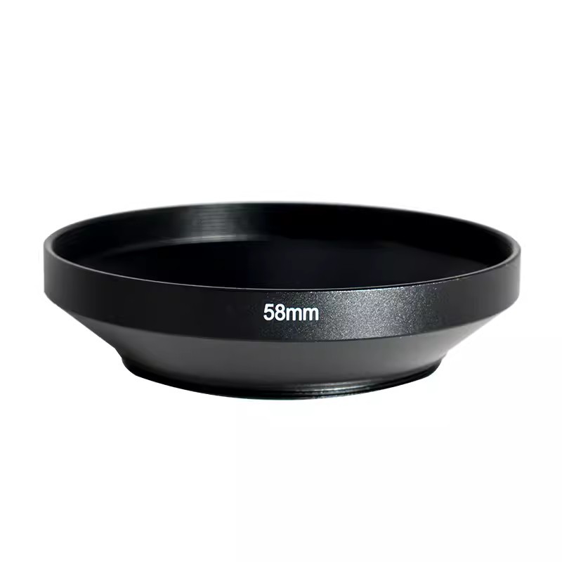 Camera Lens Hood 37mm 39mm 40.5mm 43mm 46mm 49mm 52mm 55mm 58mm 62mm 67mm 72mm 77mm 82mm Wide Angle Lens Hood Metal Screw-in sony fuji nikon cano