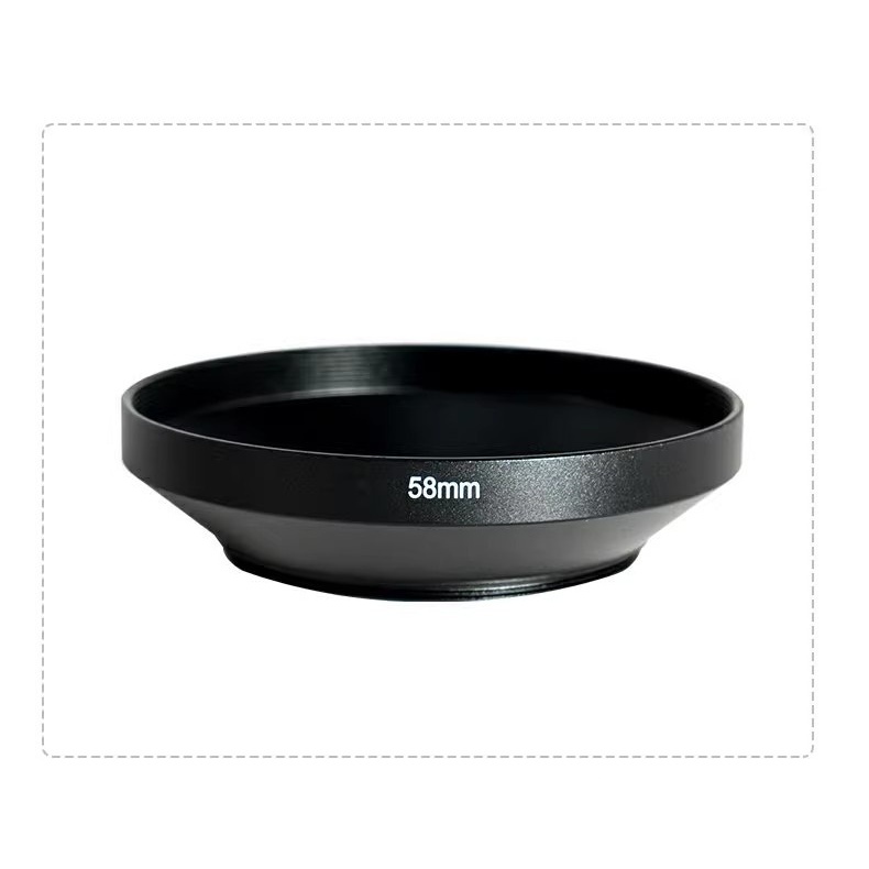 Camera Lens Hood 37mm 39mm 40.5mm 43mm 46mm 49mm 52mm 55mm 58mm 62mm 67mm 72mm 77mm 82mm Wide Angle Lens Hood Metal Screw-in sony fuji nikon cano