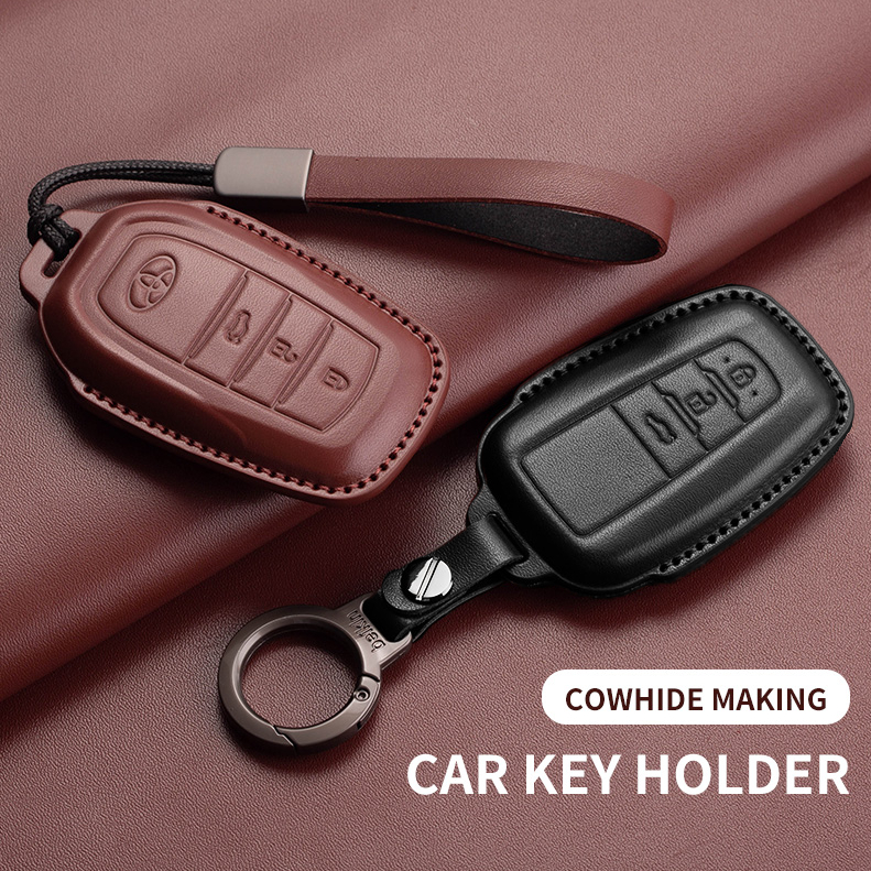 เคสกุญแจรีโมทรถยนต์ สําหรับ Toyota Prius Camry Corolla CHR C-HR RAV4 Land Cruiser cross ของแต่งรถยนต์ พวงกุญแจ