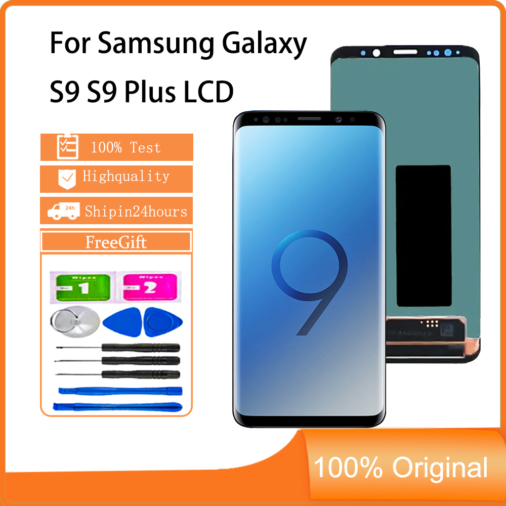 สําหรับ OLED Samsung Galaxy S9 S9 Plus จอแสดงผล LCD หน้าจอสัมผัสพร้อมการเปลี่ยนเฟรม