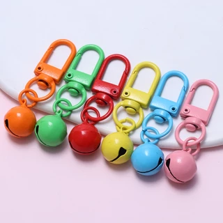 1 ชิ้นพวงกุญแจขนาดเล็ก Bell DIY เครื่องประดับทําอุปกรณ์เสริม Keyfob Charm โลหะแยกแหวนสําหรับพวงกุญแจจี้