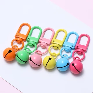 1 ชิ้นพวงกุญแจขนาดเล็ก Bell DIY เครื่องประดับทําอุปกรณ์เสริม Keyfob Charm โลหะแยกแหวนสําหรับพวงกุญแจจี้