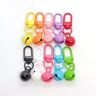 1 ชิ้นพวงกุญแจขนาดเล็ก Bell DIY เครื่องประดับทําอุปกรณ์เสริม Keyfob Charm โลหะแยกแหวนสําหรับพวงกุญแจจี้