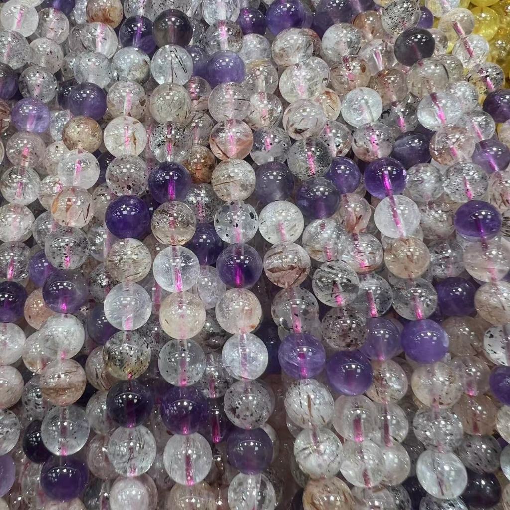 สร้อยข้อมือทอมือพลอยคริสตัลซูเปอร์เซเว่น ทําเอง วัสดุสร้อยคอลูกปัดอุปกรณ์เสริมที่ทําด้วยมือ